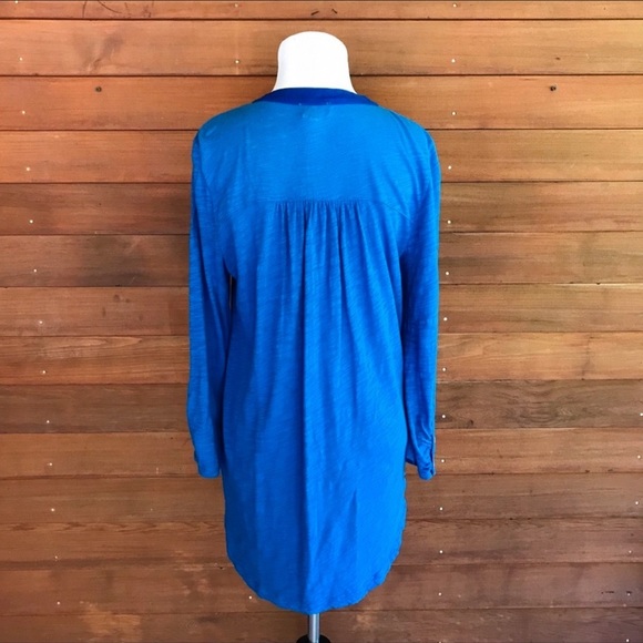 Anthropologie Meadow Rue Royal Blue Shirt, XS. - Picture 4 of 4